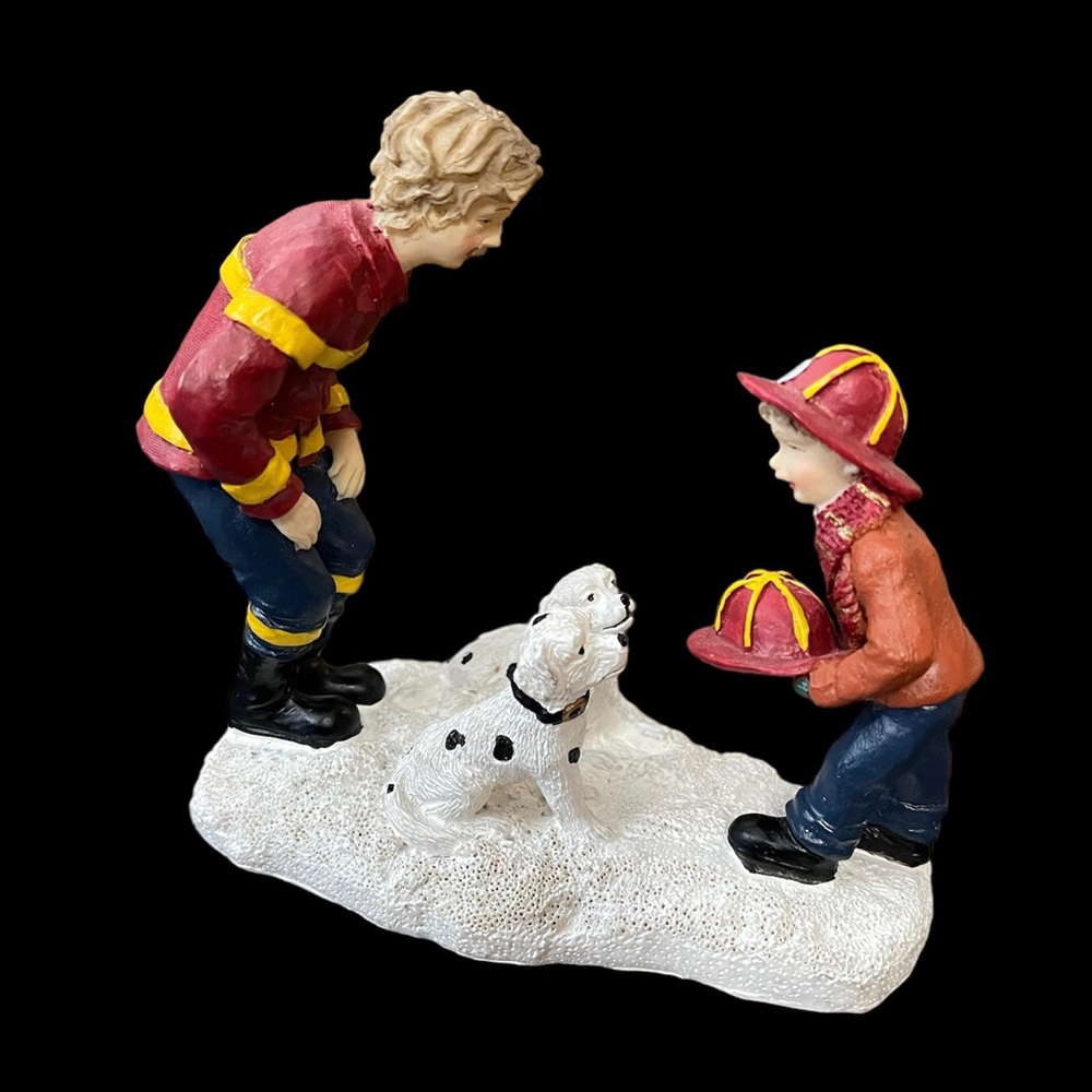 Fireman & Son dogs 2002 Figure Decoration - Dalmatians decor